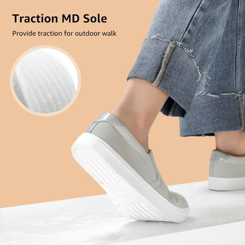 Miniatura 5 de STQ Zapatos sin cordones para mujer, cómodos mocasines de otoño, zapatos deportivos casuales de negocios suaves