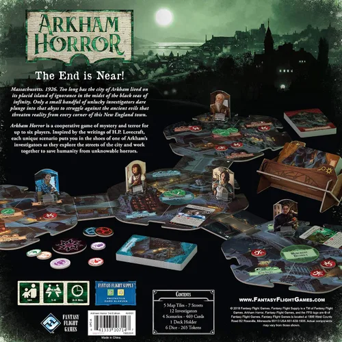 Miniatura 2 de Fantasy Flight Games FFGAHB01 Arkham Horror Tercera Edición, Multicolor