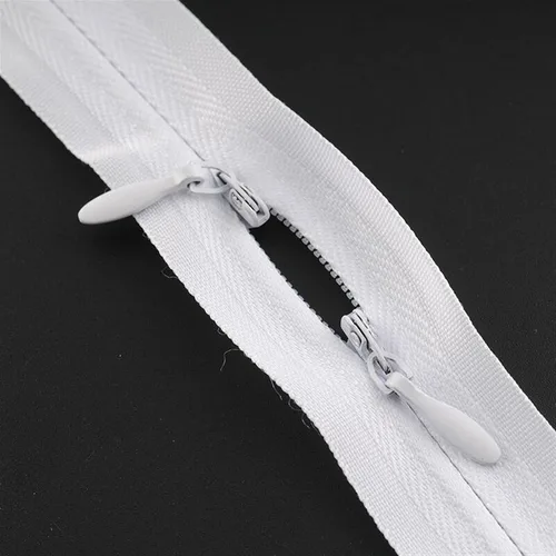 Mdingbao-Zippers 3# 5pcs cremalleras invisibles de doble cabeza para coser ropa de lactancia materna cremallera para ropa de tela de nailon, fuerte