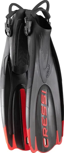 Miniatura 7 de Cressi Aletas cortas ajustables para adultos - Snorkel versátil tacón abierto para usar también descalzo - Maui: Hecho en Italia
