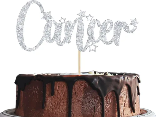 Decoración para pastel de cumpleaños de cáncer, decoración de cumpleaños de temporada de cáncer, decoración de fiesta del zodiaco, decoraciones de