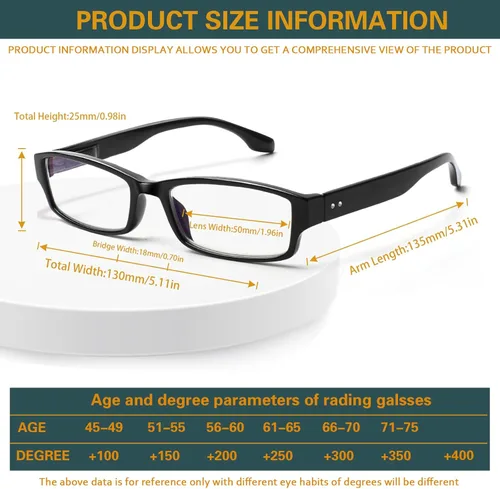 Miniatura 2 de NORPERWIS Paquete de 6 Gafas de Lectura para Mujeres y Hombres, Lectores de Luz Azul, Anteojos de Computadora Antirreflejos con Bisagra de Resorte