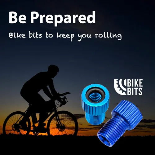 Miniatura 9 de Adaptador de válvula Presta para bicicleta – Convierte Presta a Schrader – Francés/Reino Unido a Estados Unidos – infla neumáticos con bomba Gorras