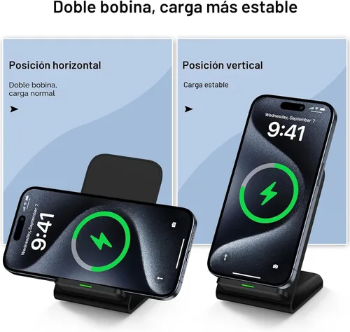 Miniatura 2 de Samsung Cargador inalámbrico de carga rápida, soporte de carga para teléfono de escritorio, estación de carga Android para Samsung Galaxy S24 Ultra