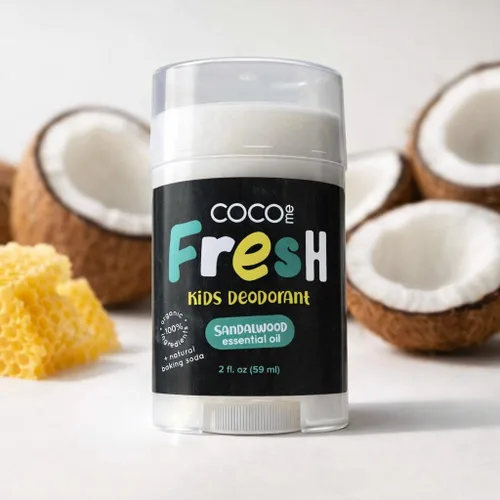 Miniatura 7 de CoCo Me Desodorante para niños sin aluminio con aroma a coco, desodorante orgánico y natural para niños, niños y niñas, desodorante hidratante suave