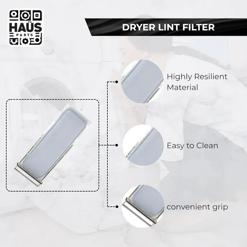 Miniatura 5 de 339392 339392V Reemplazo de pantalla de filtro de pelusa para secadora – Compatible con Whirlpool, Kenmore, Roper – Reemplaza, 337133, 337448