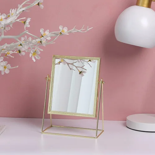 Miniatura 7 de Espejo de maquillaje espejo cosmético de una sola cara Espejo rectangular de belleza espejo de maquillaje hecho a mano para tocador mesa escritorio
