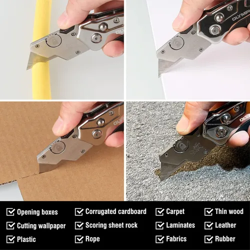 Miniatura 7 de Olympia Tools Cuchillo utilitario de acero inoxidable Turbofold 33-125