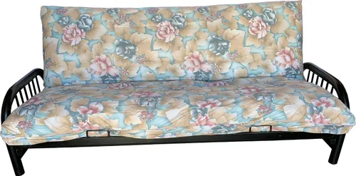 Miniatura 14 de Fundas de colchón de futón, fundas de cama, 100% algodón (individual, matrimonial, Queen) (flor #12, tamaño matrimonial 6 x 54 x 75)