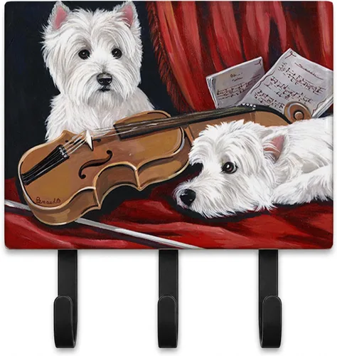 Miniatura 33 de Caroline's Treasures Bichon Frise Sisters - Ganchos para correa o llavero, multicolor