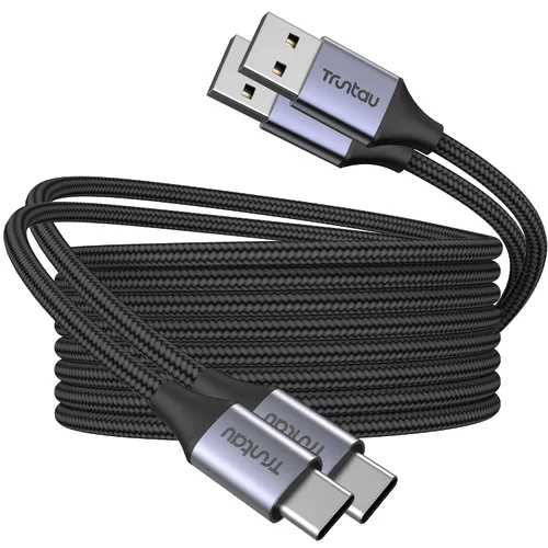 Miniatura 12 de Cable USB A a USB C de 6 pies, cable de carga rápida de 60 W compatible con iPhone 17/17 Pro Max/16/16e/16 Plus/15 Pro Max, Samsung Galaxy Blanco