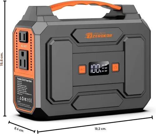 Miniatura 3 de Estación de energía portátil con panel solar plegable de 40W, generador de energía solar de 100W con paneles, toma de corriente de 110V AC, banco