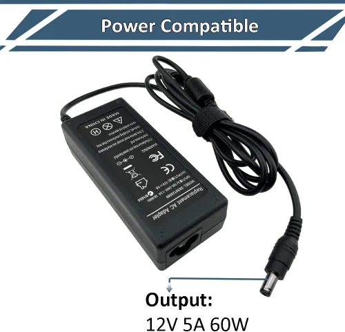 Miniatura 3 de Adaptador de CA de 12 V 5 A apto para 19 pulgadas, 20 pulgadas, 24 pulgadas, 28 pulgadas, 32 pulgadas, LED, HDTV, Insignia, 1080p, NS-19E430A10