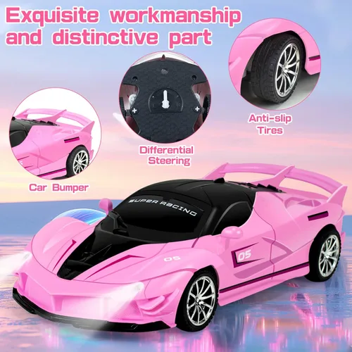 Miniatura 3 de Auto a control remoto para niñas, a escala 1:18, juguetes de autos a control remoto para niños pequeños de 3, 4, 5, 6, 7, 8-12 años, modelo de auto