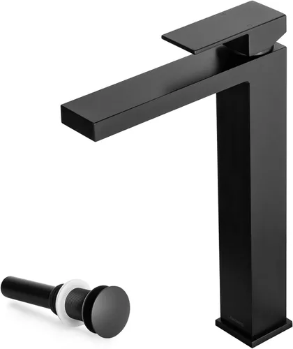 Miniatura 9 de Lava Odoro Grifo de Baño de Un Solo Agujero, Grifo de Lavabo de Níquel Cepillado de Baño con Mango Único, Grifo de Lavabo con Drenaje Desplegable