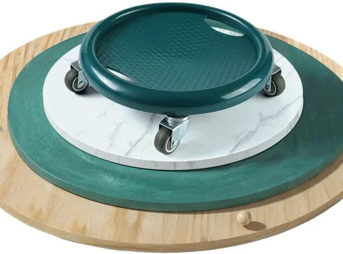 Miniatura 5 de Rueda de rodillo abdominal, equipo de ejercicio abdominal con rodilleras, tabla de rueda abdominal multifuncional para mujer, rotación de 360°