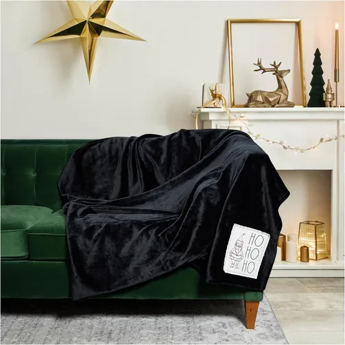 Miniatura 10 de Rae Dunn Manta - Mantas suaves y decorativas para cama o sofá, mantas acogedoras para sofá, manta de felpa suave con huesos bordados, 50 pulgadas x