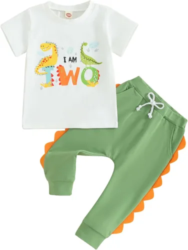 Traje de cumpleaños para bebé niño de 1 a 5 años, conjunto de camisa y pantalón deportivo, conjunto de 1, 2, 3, 4, 5 años
