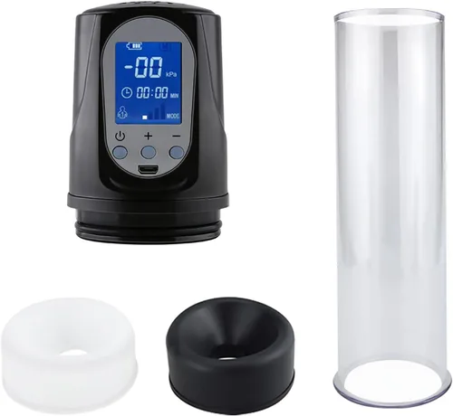 Miniatura 6 de Bomba de crecimiento para masturbador masculino con succión LCD, bomba de pene para hombres, bomba de pene automática al vacío, recargable, más