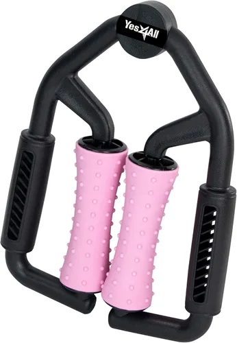 Yes4All Juego de rodillos de espuma de alta densidad con estante para aliviar el dolor de espalda, yoga, ejercicio, terapia física, recuperación