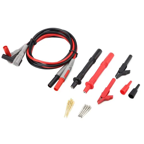 Miniatura 4 de Kit de cables de prueba P1300B, multímetro digital electrónico de cables de prueba con extensión de prueba, pinzas de cocodrilo/cocodrilo, puntas