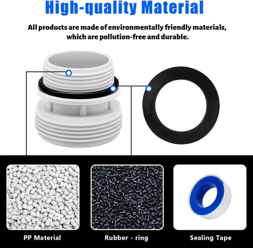 Miniatura 4 de Paquete de 4 adaptadores de conversión de manguera de 179.528 in a 1 1/2 pulgadas, kit de conversión de manguera de filtro compatible con accesorios