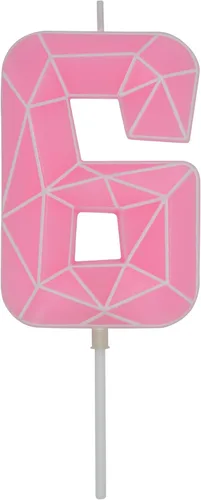 Miniatura 315 de DERVENTA Velas de cumpleaños con números grandes, 3D, color rosa, 3.7 pulgadas, decoración para tartas de fiesta, 1 pieza (número 3 rosa)