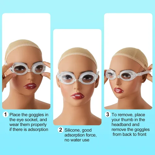 Miniatura 5 de Hoteam Swim Goggles for Adult Bulk, Anti Fog Anti UV No Leaking Swimming Glasses with Cases, Clear Unisex Vision Goggles