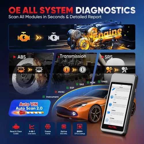 Miniatura 5 de Autel MaxiDiag MD906 PRO OBD2 escáner, 2026 MD906PRO All Sys Herramienta de escaneo de diagnóstico igual que MD909 PRO, BT Lite de MK808S, CAN FD