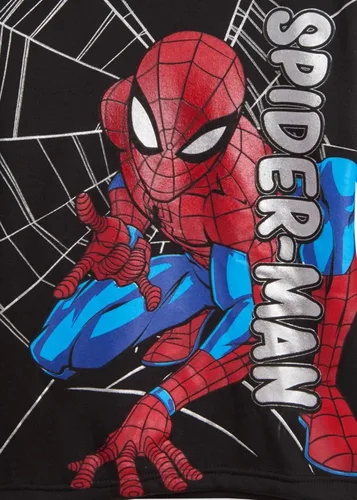 Miniatura 5 de Marvel Avengers Spider-Man - Conjunto de sudadera con capucha y pantalones deportivos de forro polar para niños pequeños a niños grandes (2T - 18-20)
