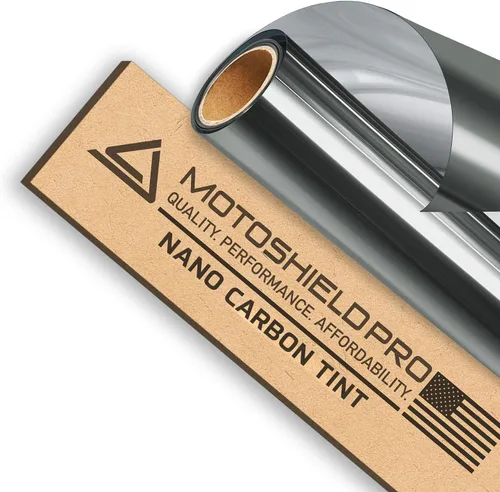 DIY-MotoShield Pro Tinte de carbono prémium (25% VLT) Rollo de 40 pulgadas x 100 pies | Película profesional para ventana de automóvil, reduce el