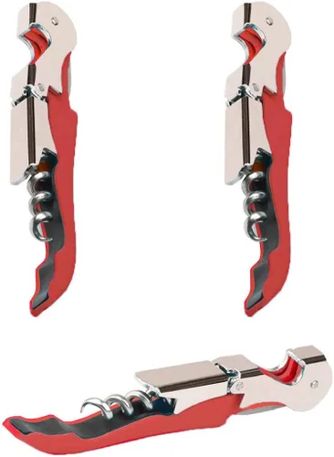 Miniatura 14 de Juego Profesional de Sacacorchos para Camareros, Llave de Vino de Acero Inoxidable Resistente con Bisagras para Camareros de Restaurantes