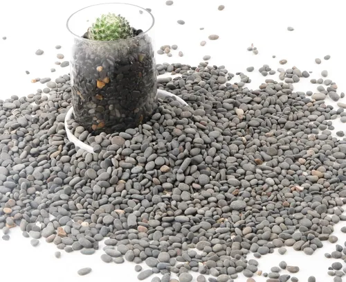 Miniatura 10 de Black Rock, CJGQ - Piedras de río de 3 libras para plantas suculentas, rocas decorativas para jardines de paisajismo al aire libre, piedras