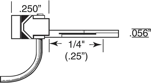Miniatura 3 de HO Acoplador de bigotes, 1/4" Underset (2 Pr)