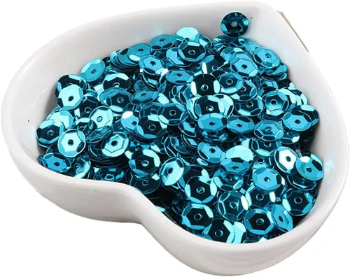 Miniatura 29 de Zhiheng Surtido de 4 tamaños de 0.157 in, 0.197 in, 0.236 in, 0.315 in, lentejuelas redondas con agujeros, paillettes redondos para costura, boda