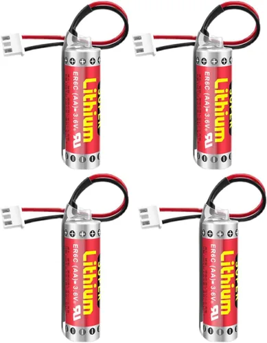 Miniatura 7 de NOUCHU - Batería de litio AA no recargable ER6C 3.6V 1800mAh con enchufe para FX F2-40BL