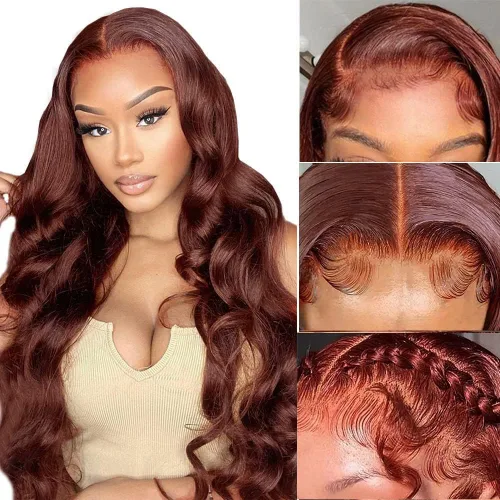 Miniatura 43 de Aaliweya Peluca de encaje frontal 360 HD con encaje frontal 360, peluca de cabello humano para mujer, densidad 180, prearrancada, sin pegamento, 1B