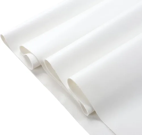 Miniatura 2 de Picheng Hojas de vinilo de piel sintética: tela de piel sintética lisa blanca, impermeable, 54 x 36 pulgadas, tapicería de vinilo suave sintético