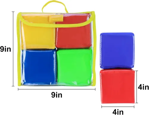 Miniatura 8 de Dados de juego educativo de bricolaje, cubos de bolsillo para enseñanza (juego de 4)