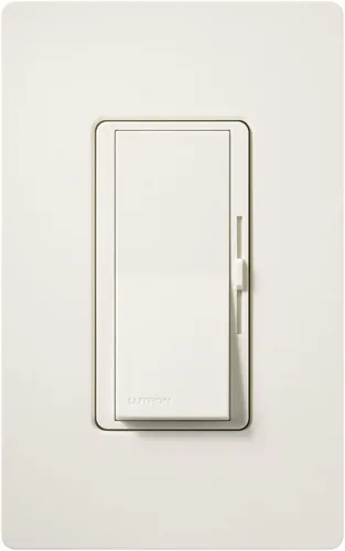 Miniatura 2 de Lutron DVSCELV-300P-BI Diva - Regulador electrónico de bajo voltaje de 300 vatios de un solo polo, galleta