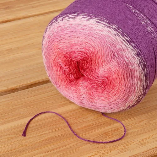 Miniatura 3 de JubileeYarn - Hilo Ombré Blast (7.76 oz/torta de algodón para bebé, 1 torta)