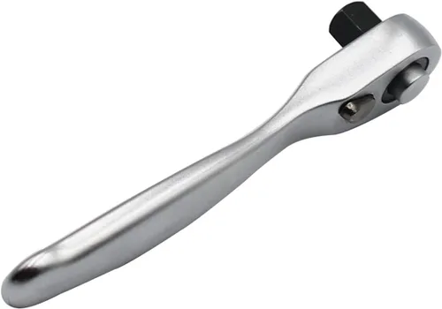 Miniatura 5 de 1 unidad de trinquete de 1/4 pulgadas, mango de trinquete 72 dientes, llave de herramientas de reparación de mano pequeña, llave de enchufe