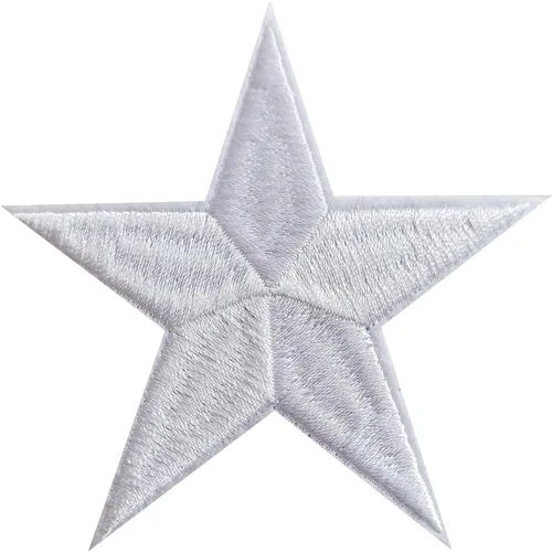 Miniatura 24 de 5 parches para planchar con estrellas negras, parches bordados para ropa, chaquetas, sombreros, mochilas, jeans (3.2 pulgadas)