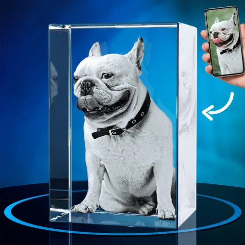 Miniatura 39 de ArtPix 3D Foto de cristal, regalos conmemorativos personalizados para perros con tu propia foto para los amantes de los perros, dueños de mascotas