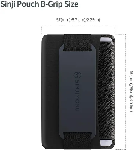 Miniatura 8 de Sinjimoru - Soporte para teléfono con agarre y tarjetero con soporte para teléfono, cartera adhesiva segura para iPhone con soporte con patas