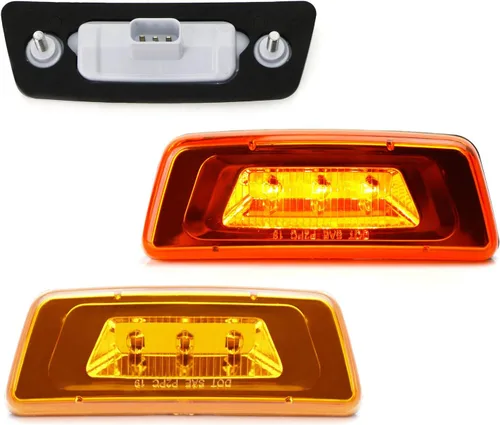 Miniatura 8 de iJDMTOY Lentes ámbar súper brillantes LED para rueda delantera delantera Fender Side Marker Lights compatibles con Kenworth T680 T700 T880