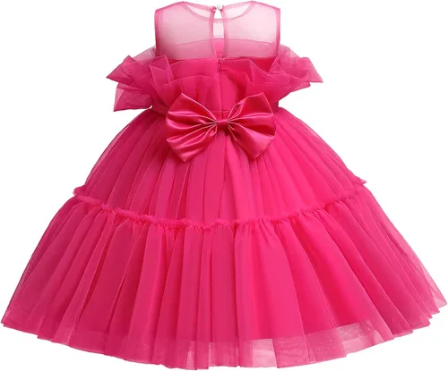Miniatura 2 de HNXDYY Baby Girl Tulle Dress Baby Birthday Party Dress Tutu Dresses for Toddler Girls