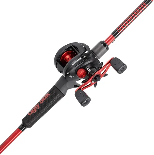 Combo de carrete de cebo de bajo perfil y caña de pescar Ugly Stik Carbon