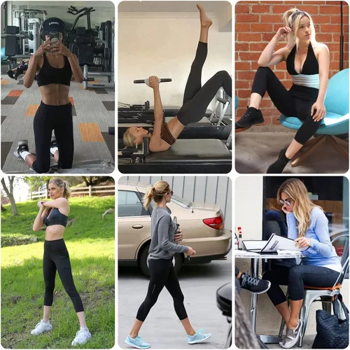 Miniatura 3 de GAYHAY Leggings con bolsillos para mujer, pantalones de yoga de 1925 pulgadas, cintura alta, control de abdomen, compresión para entrenamiento