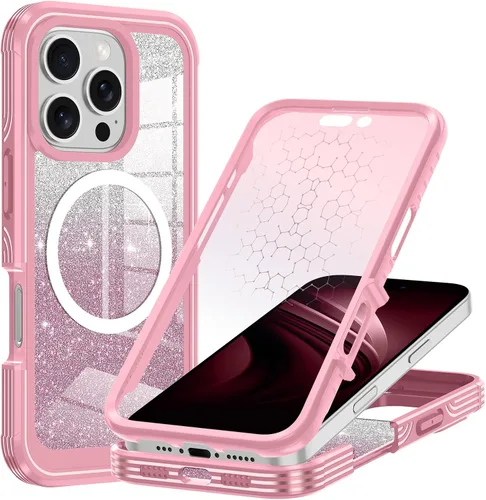 Miniatura 51 de Hekodonk Funda para iPhone 15 Pro Max, compatible con Magsafe [protector de pantalla de vidrio templado integrado y protección de lente de cámara]